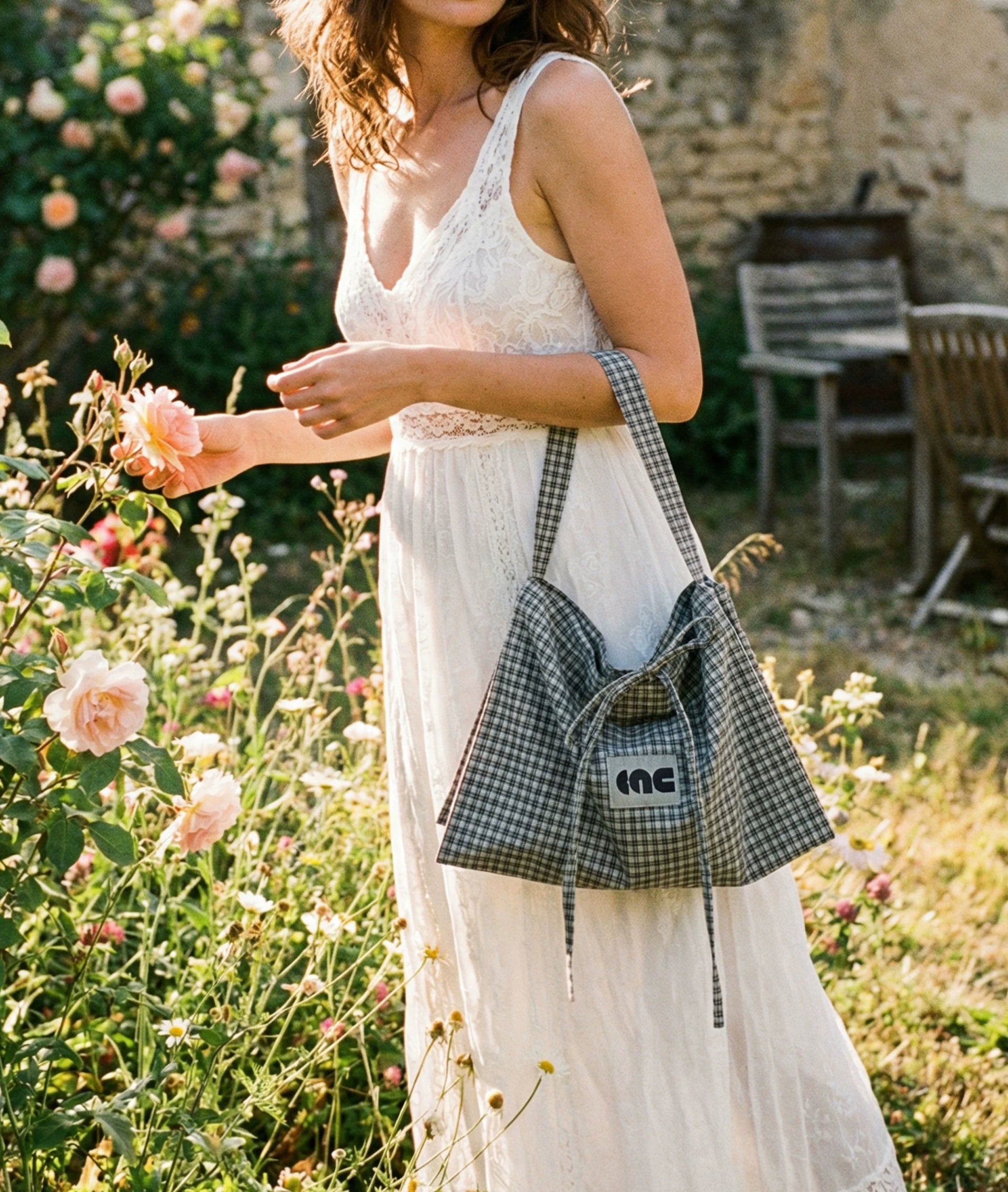 Vintage Plaid Canvas Bag