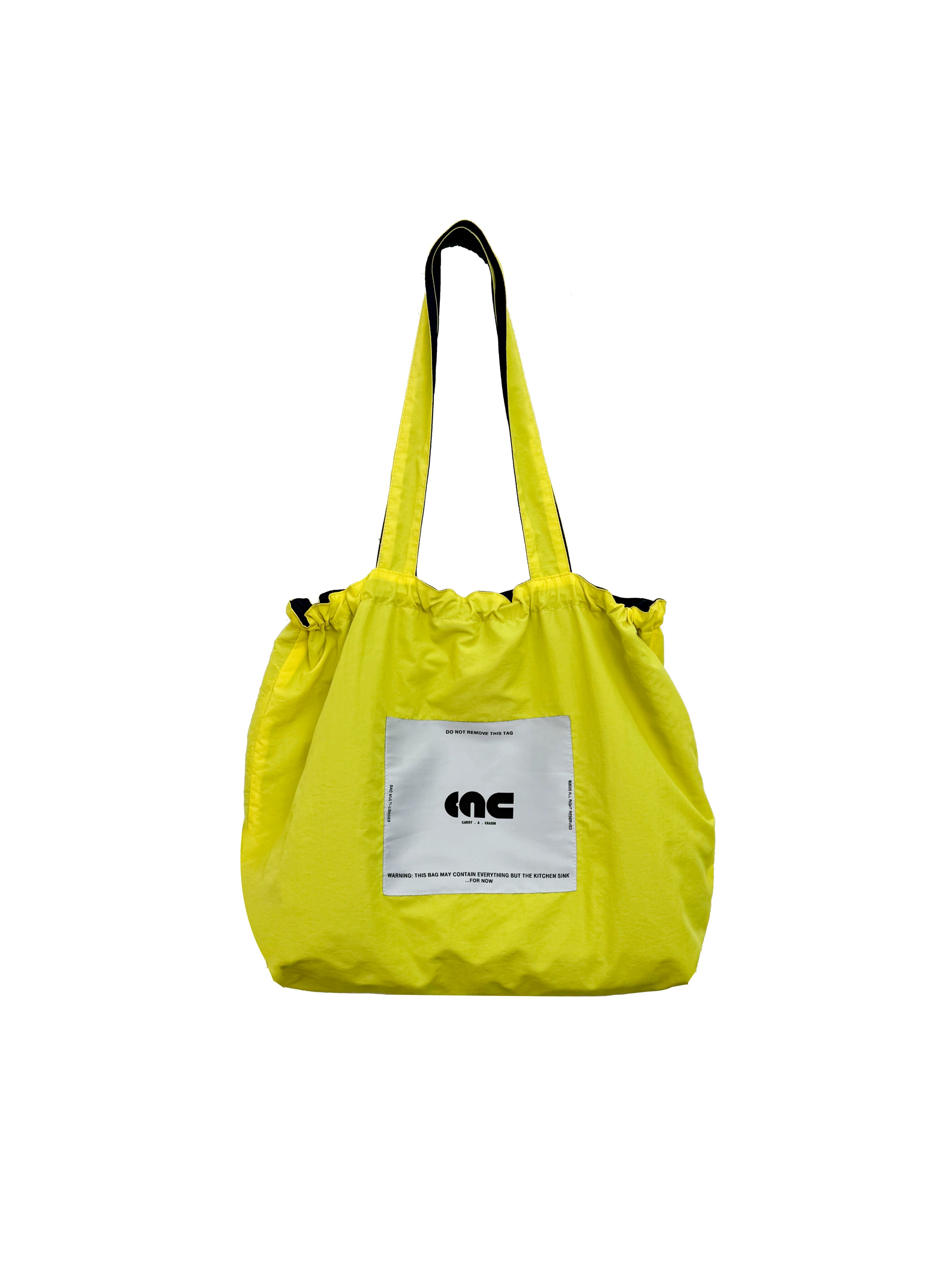 Large Rainbow Reversible Nylon Drawstring Bag